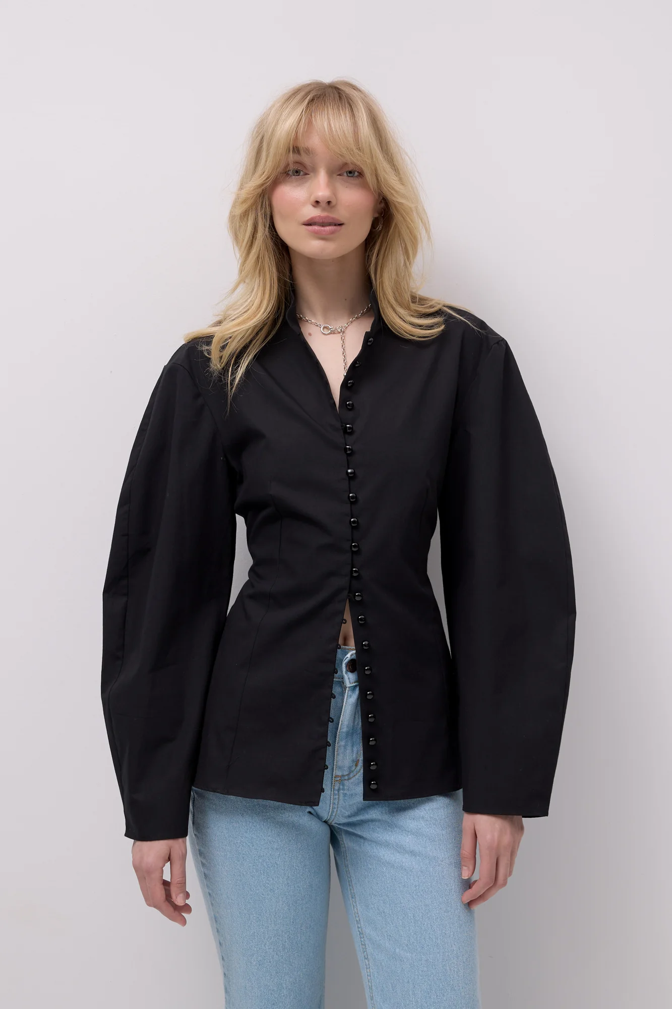 Koszula z bawełny organicznej / 12 / 31 / onyx black - Image 2