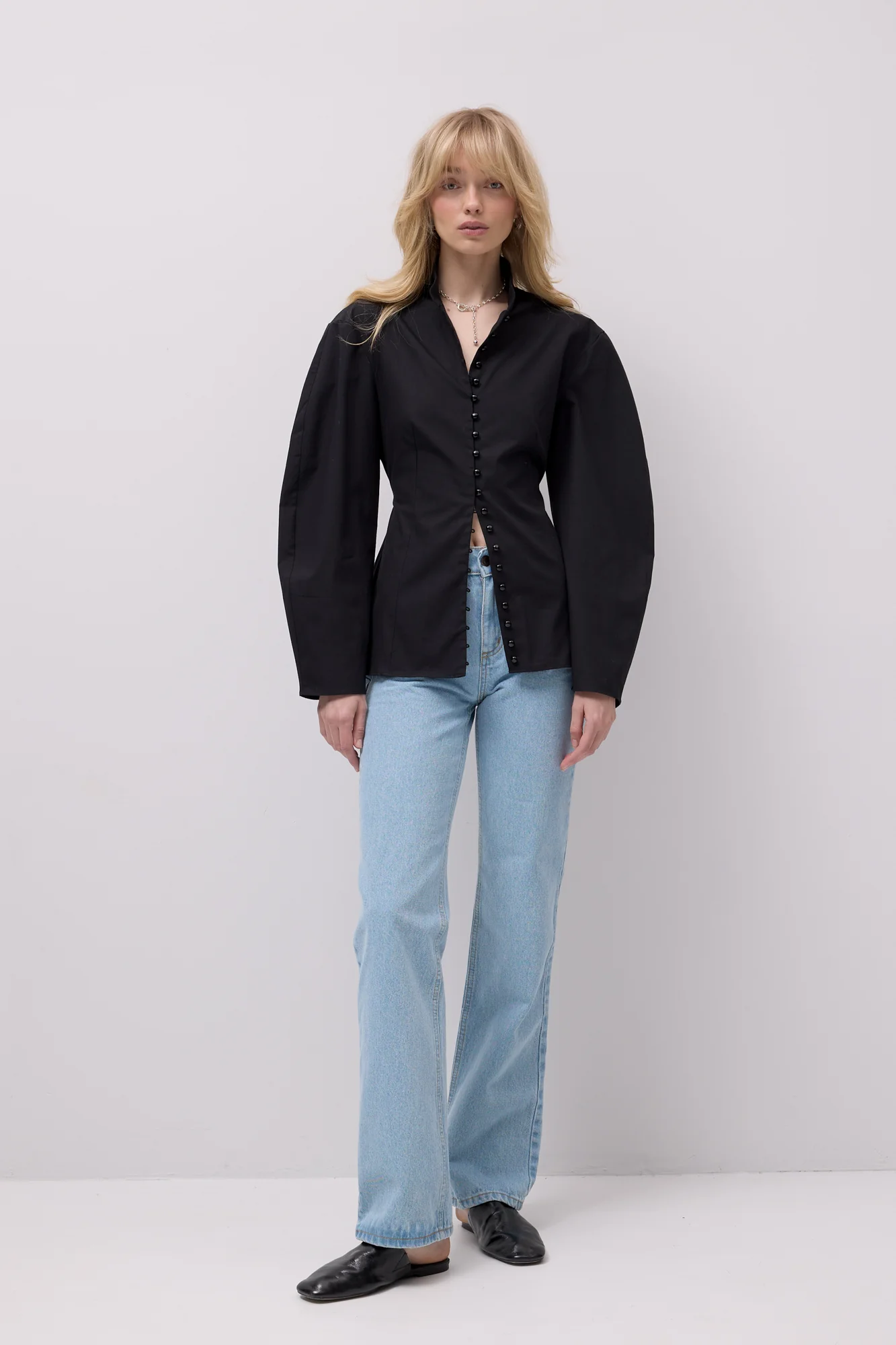 Koszula z bawełny organicznej / 12 / 31 / onyx black - Image 4