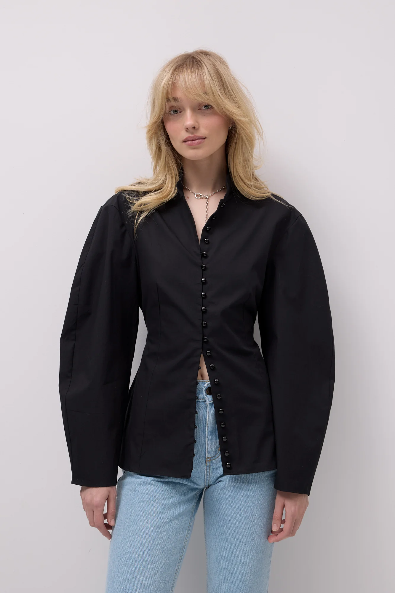Koszula z bawełny organicznej / 12 / 31 / onyx black - Image 7