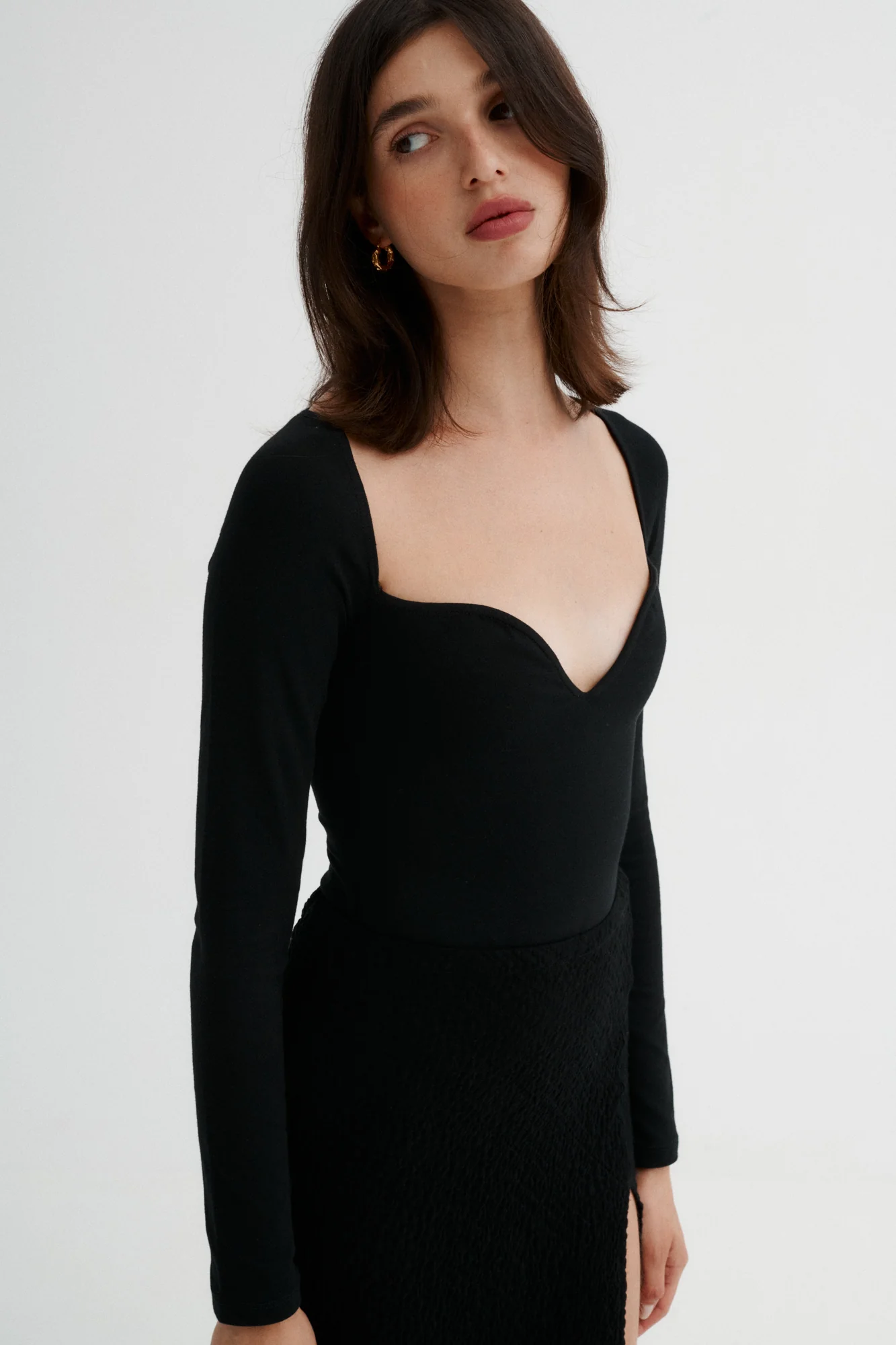 Body z bawełny organicznej / 01 / 21 / onyx black - Image 3
