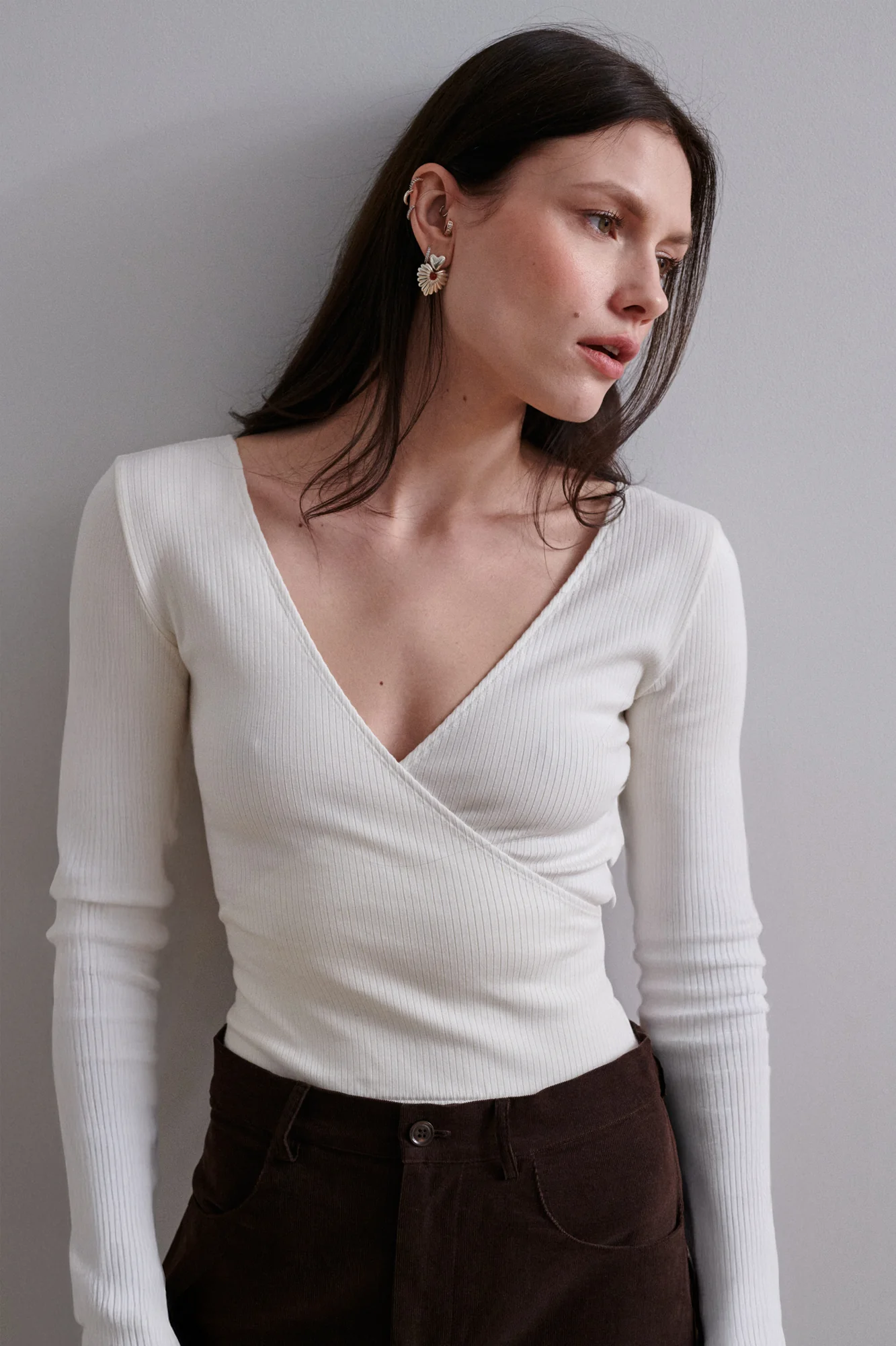 Body z bawełny organicznej / 01 / 32 / cream white - Image 3