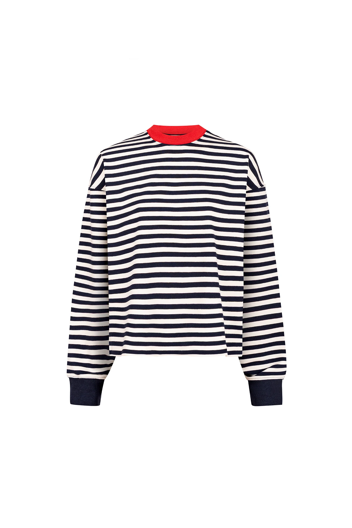 Cienka bluza z bawełny / 17 / 22 / breton stripes / red - Image 6