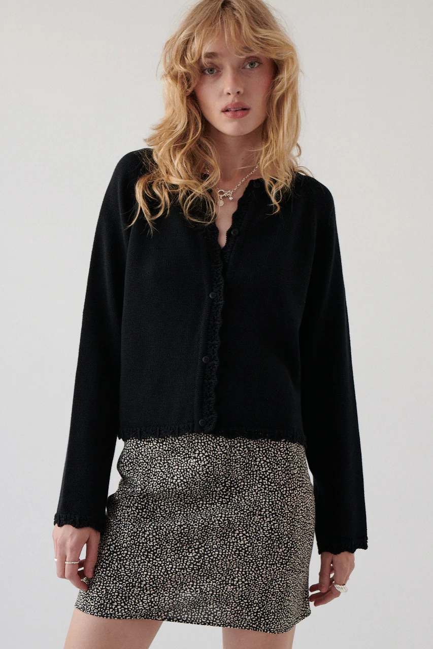Kardigan z bawełny organicznej / 16 / 18 / onyx black - Image 12
