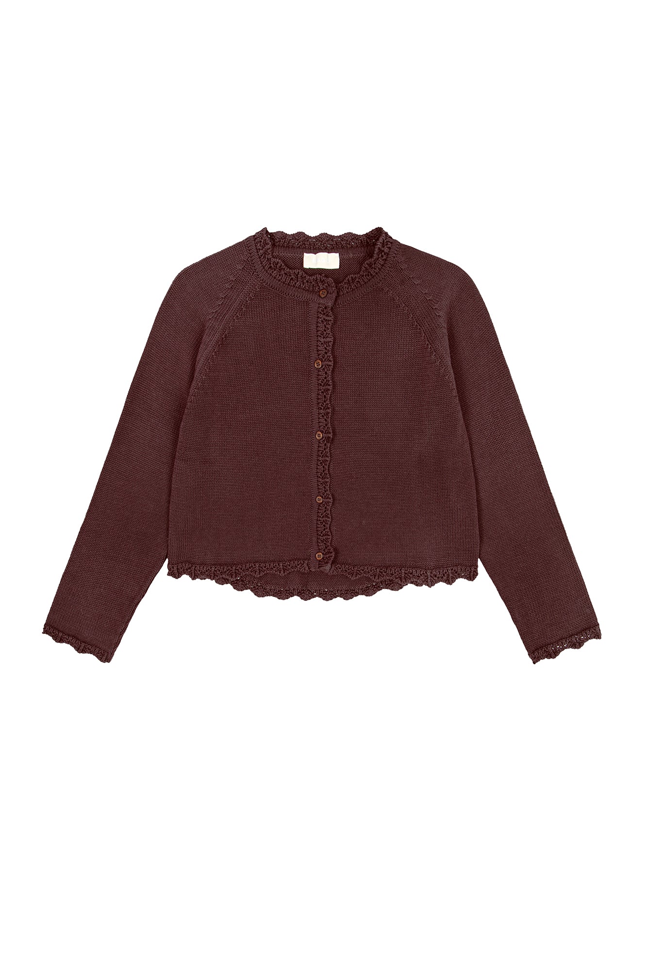 Kardigan z bawełny organicznej / 16 / 18 / warm brown - Image 8