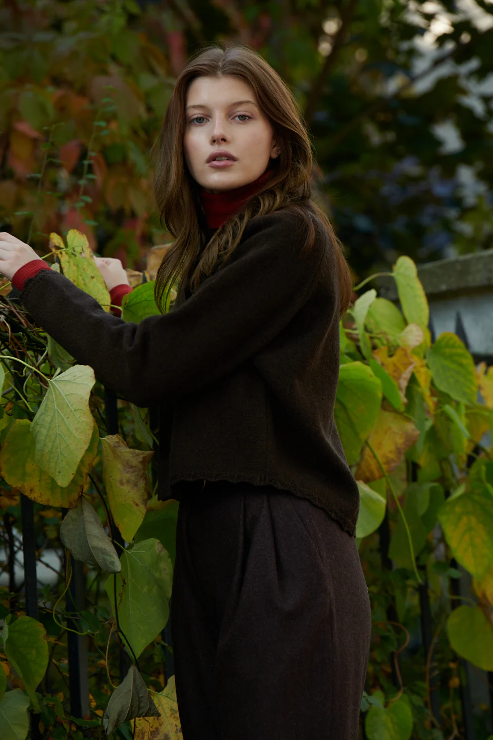 Kardigan z wełny / 16 / 15 / dark brown - Image 4