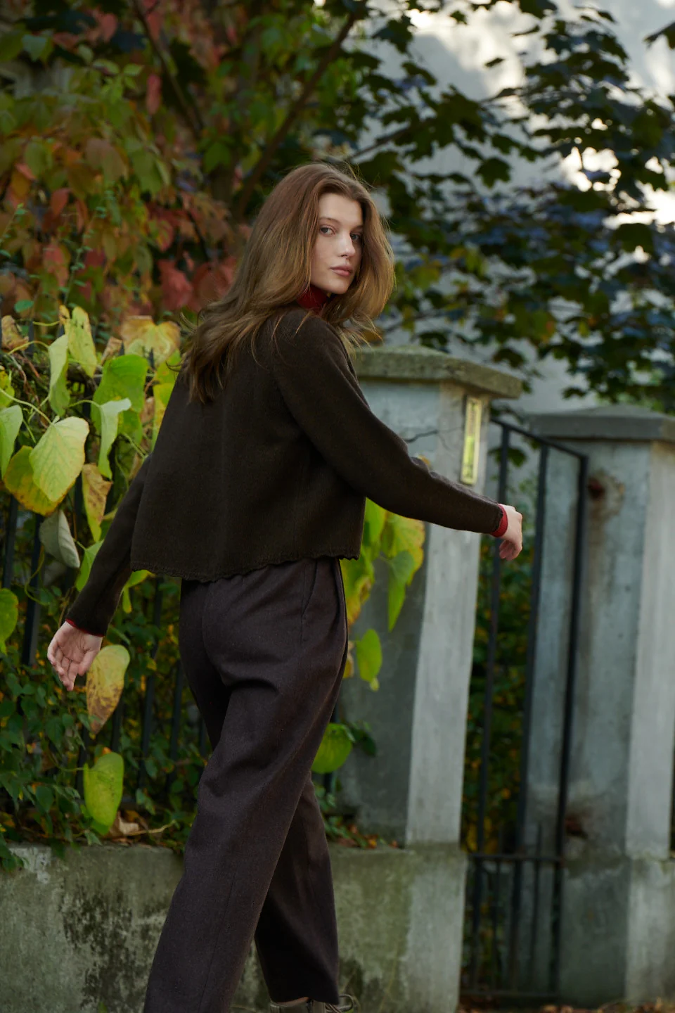Kardigan z wełny / 16 / 15 / dark brown - Image 6