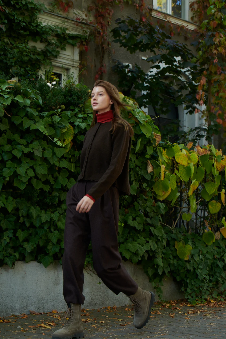 Kardigan z wełny / 16 / 15 / dark brown - Image 7