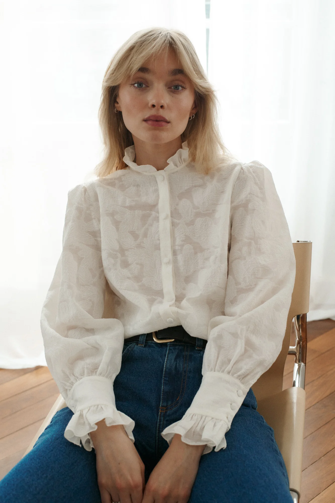 Koszula z bawełny / 12 / 29 / cream white