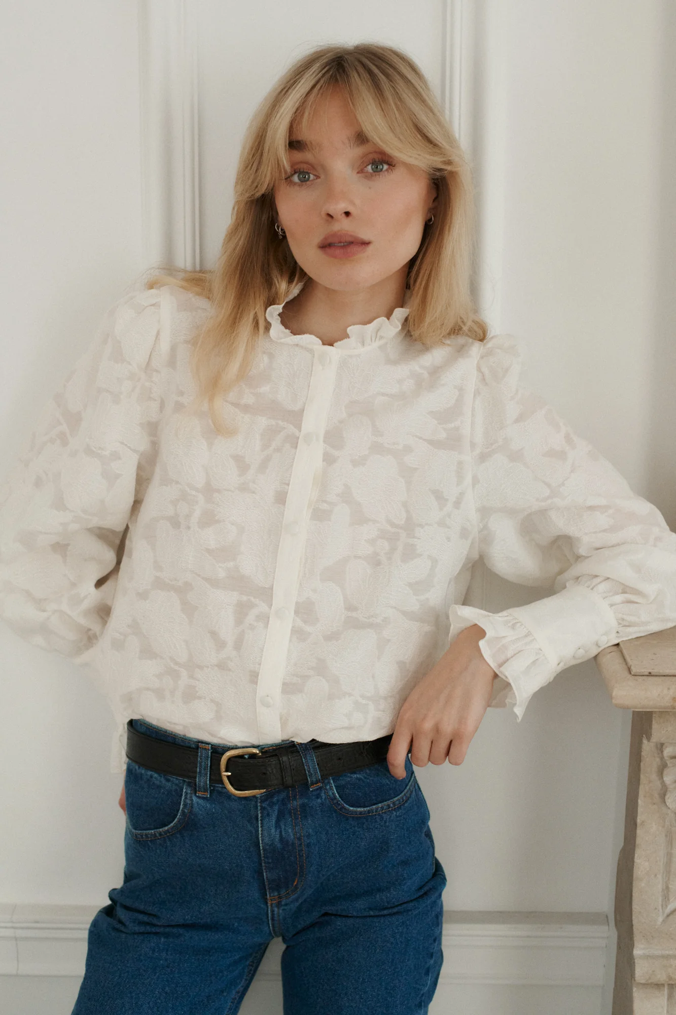 Koszula z bawełny / 12 / 29 / cream white - Image 3
