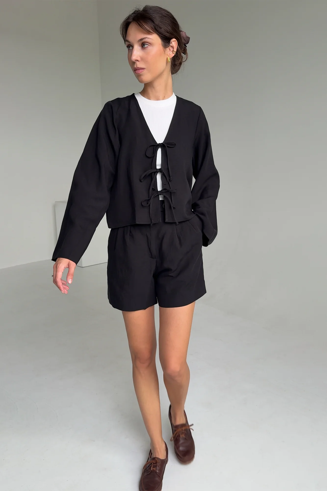 Koszula z lnu i Tencelu™ / 12 / 23 / onyx black - Image 3