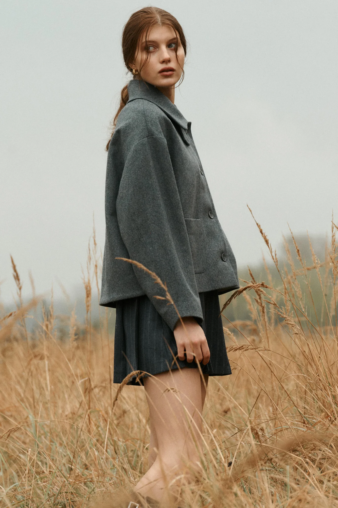 Kurtka z wełną / 18 / 12 / stone grey - Image 3