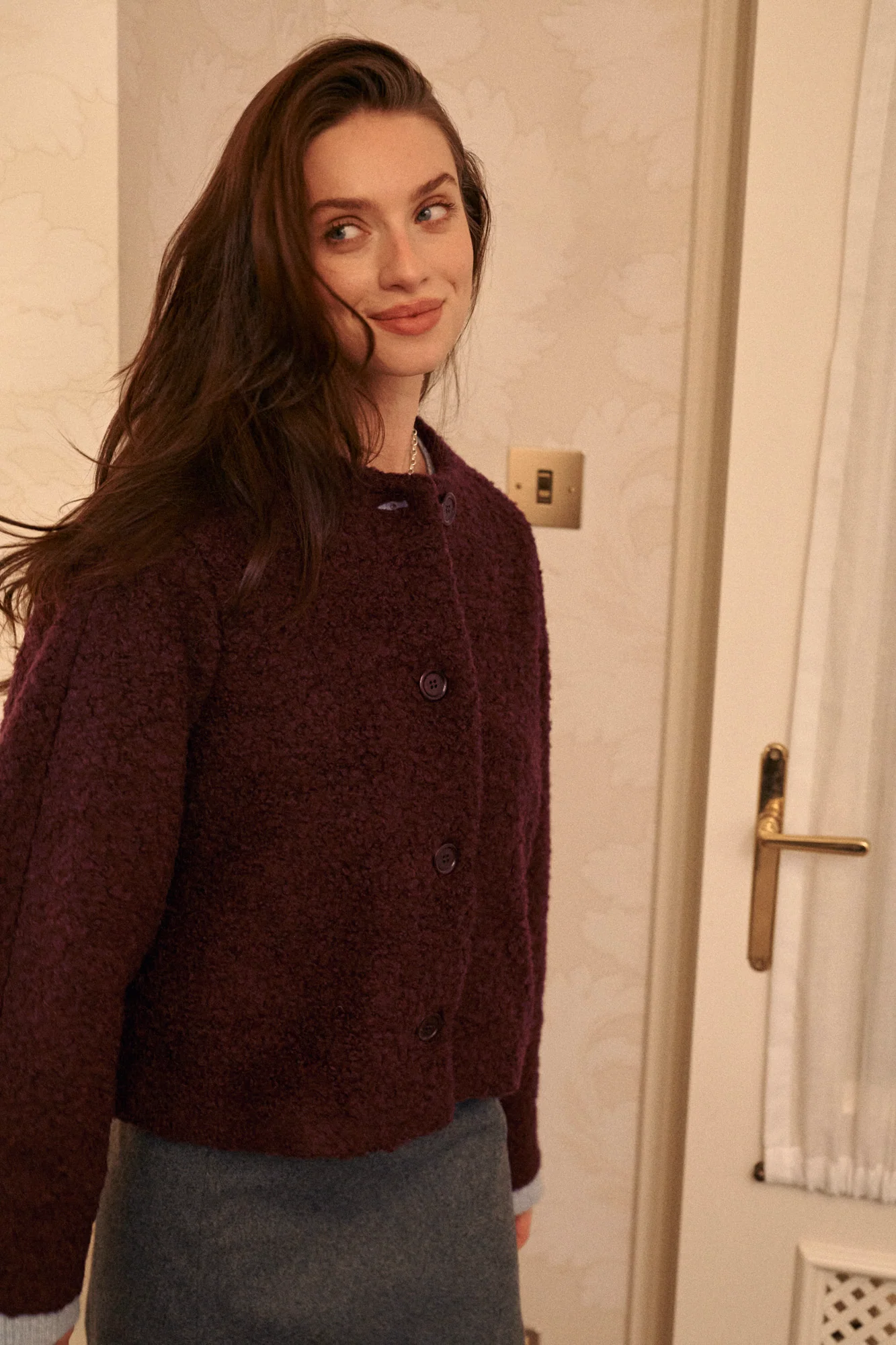 Kurtka z wełną / 18 / 18 / dark plum - Image 3