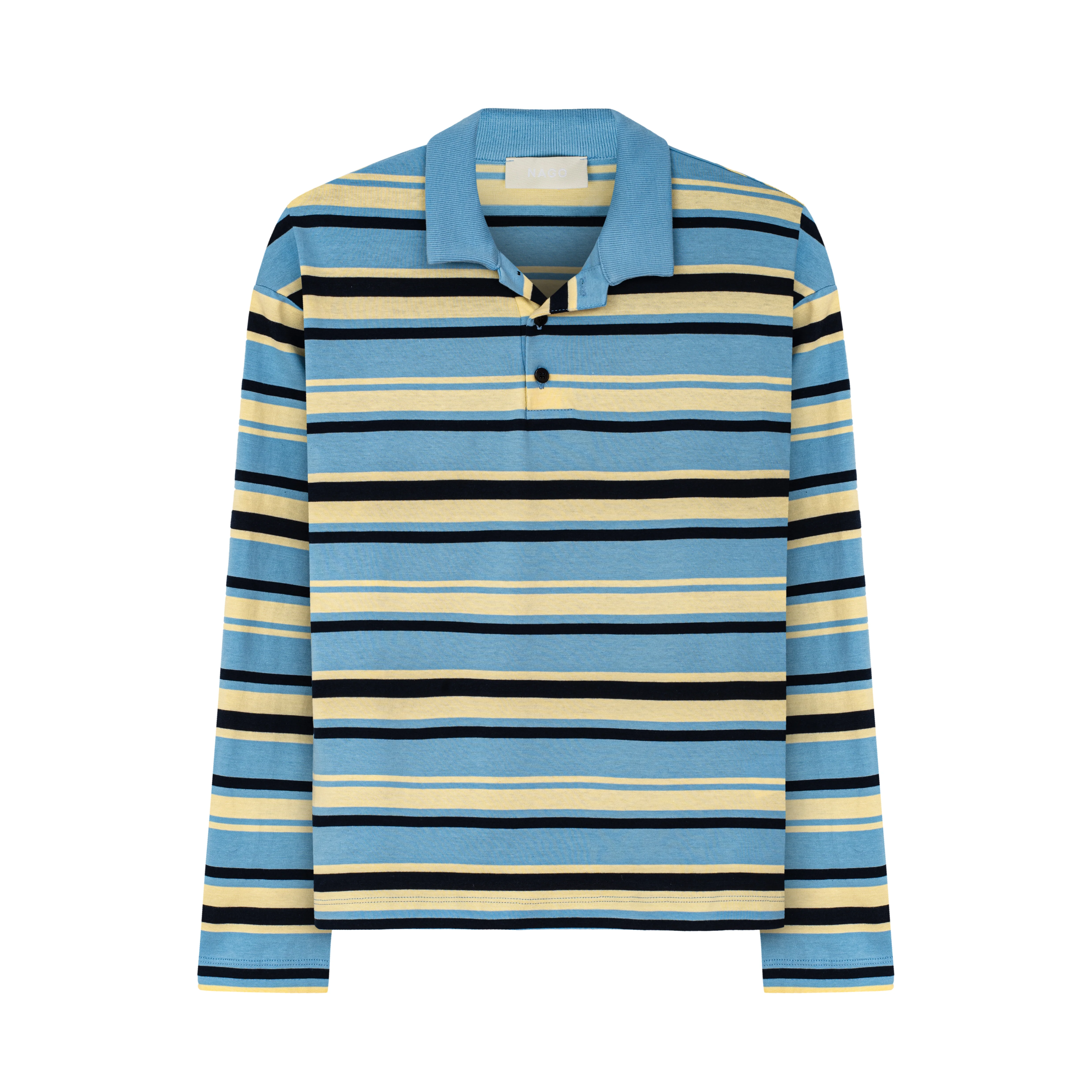 Longsleeve polo z bawełny / 14 / 26 / blue stripes - Image 6