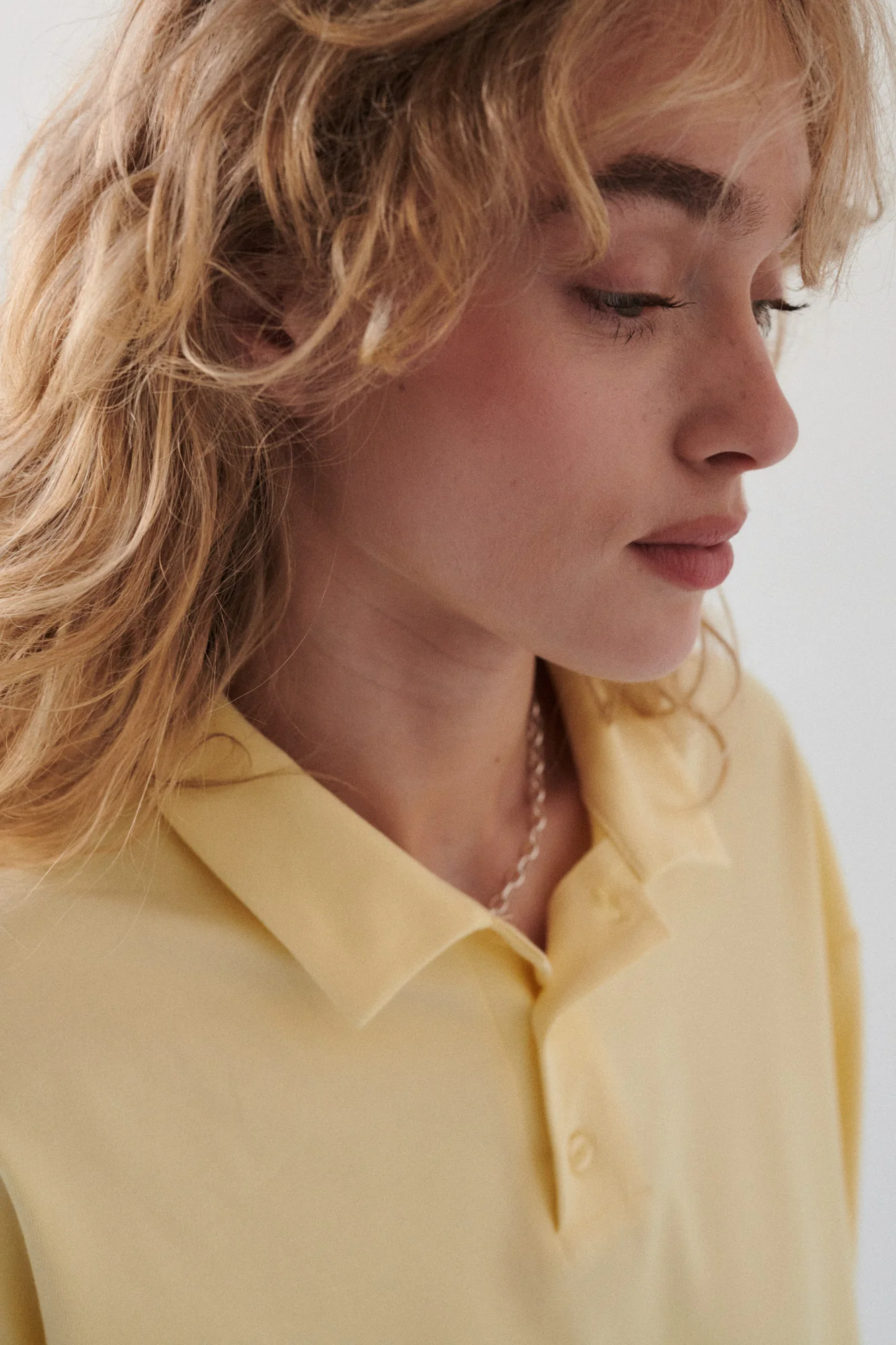 Longsleeve polo z bawełny / 14 / 26 / butter yellow - Image 6