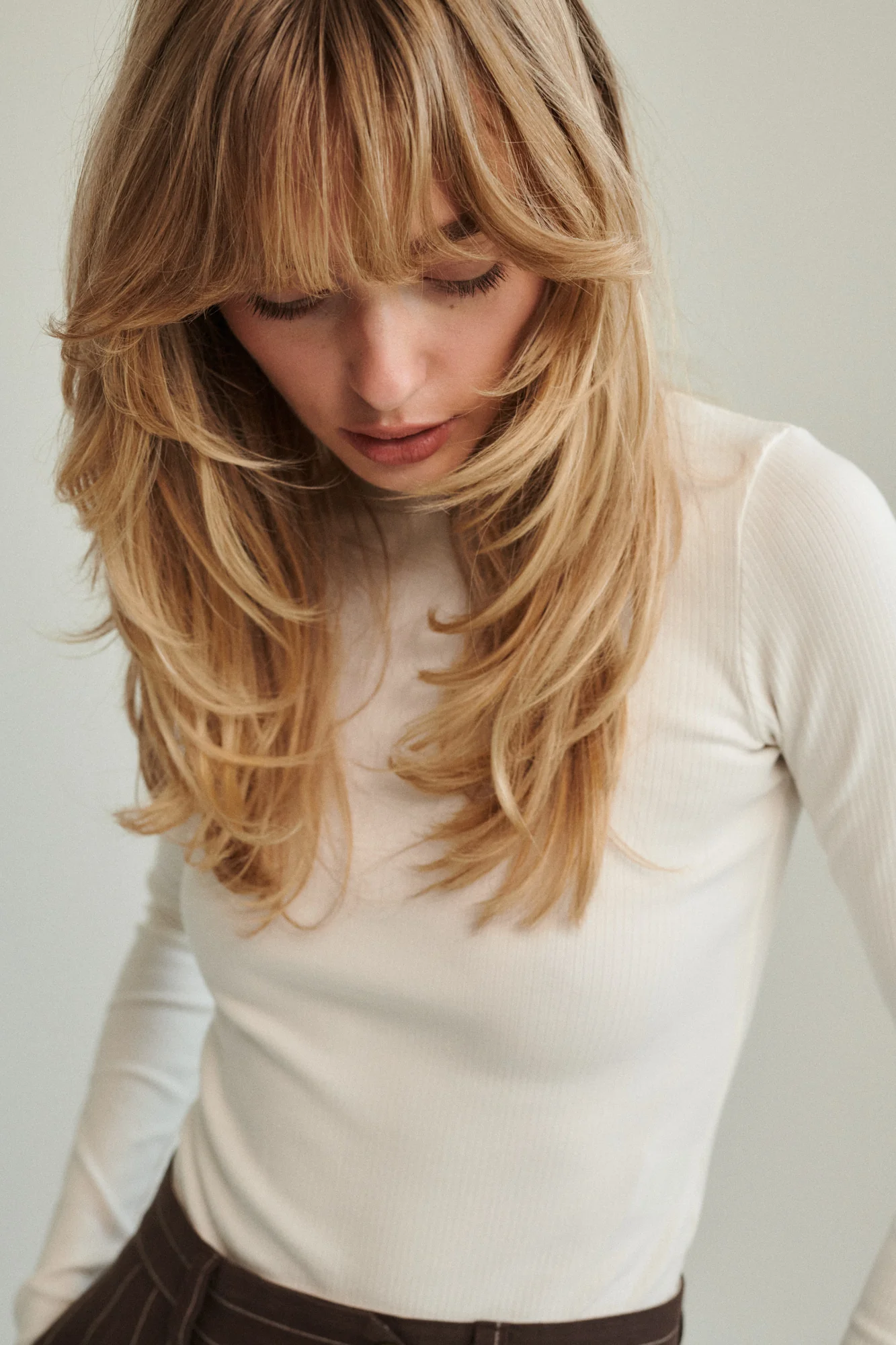 Longsleeve z bawełny organicznej / 14 / 23 / cream white - Image 2