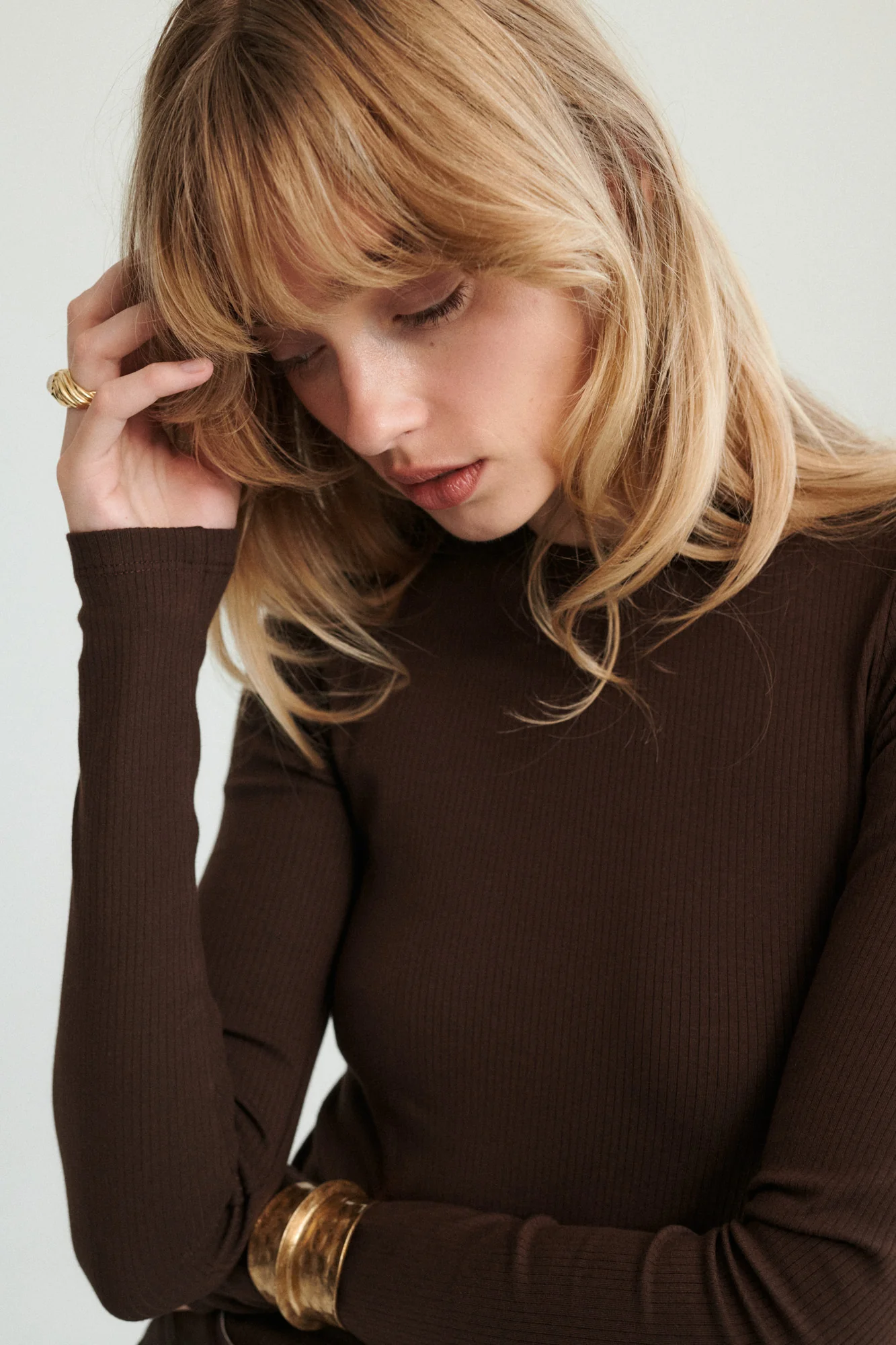 Longsleeve z bawełny organicznej / 14 / 23 / dark chocolate - Image 3