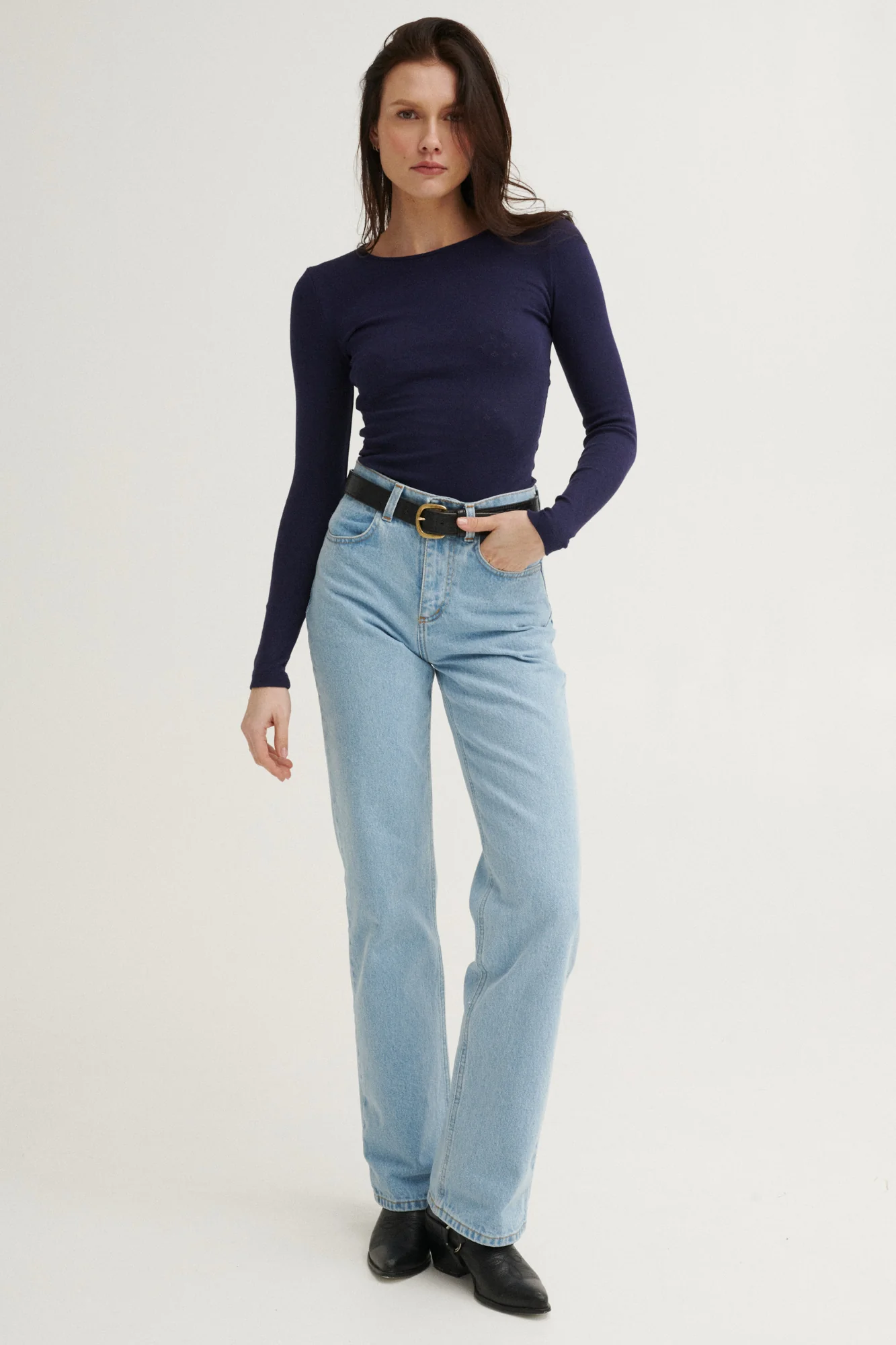 Spodnie jeansowe z bawełny z recyklingu / 05 / 18 / light indigo - Image 3