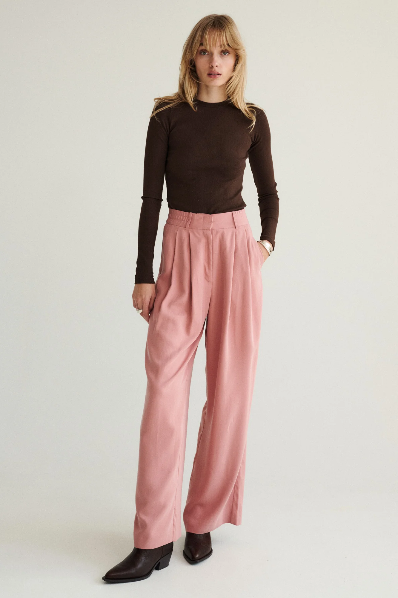 Spodnie z Tencelu™ / 05 / 02 / blush pink