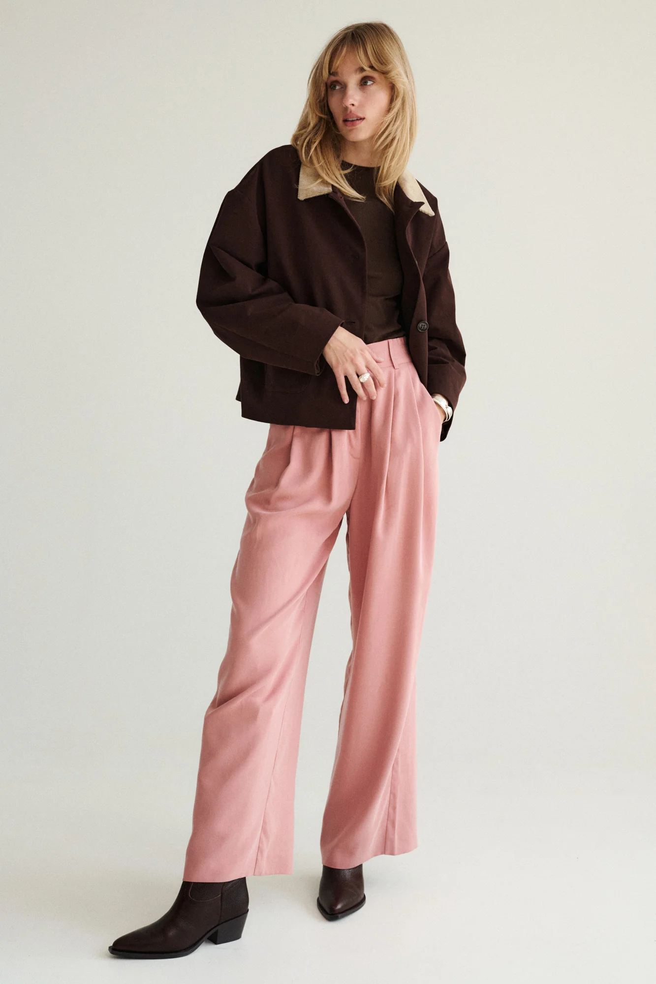 Spodnie z Tencelu™ / 05 / 02 / blush pink - Image 3