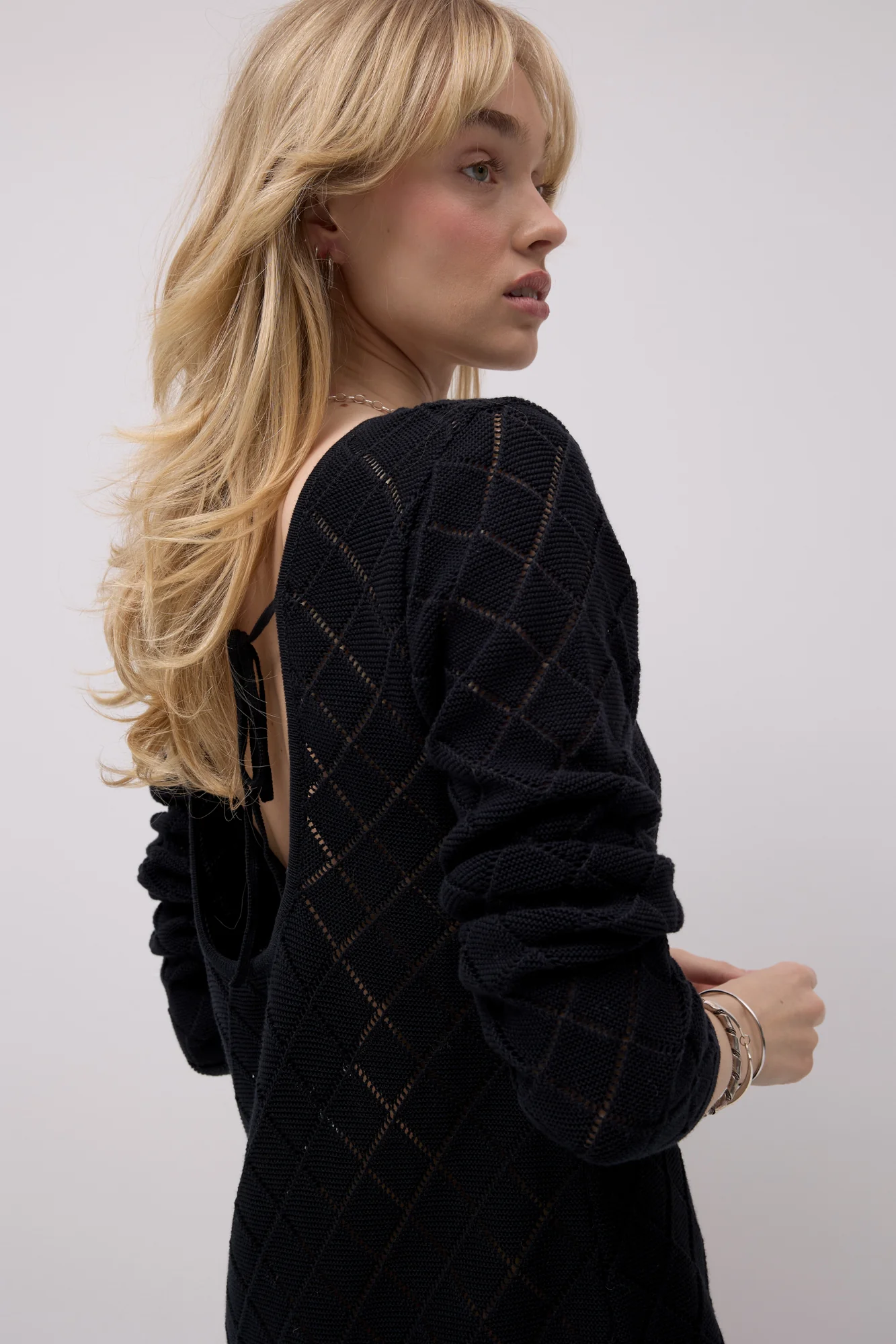 Sukienka z bawełny organicznej / 02 / 37 / onyx black