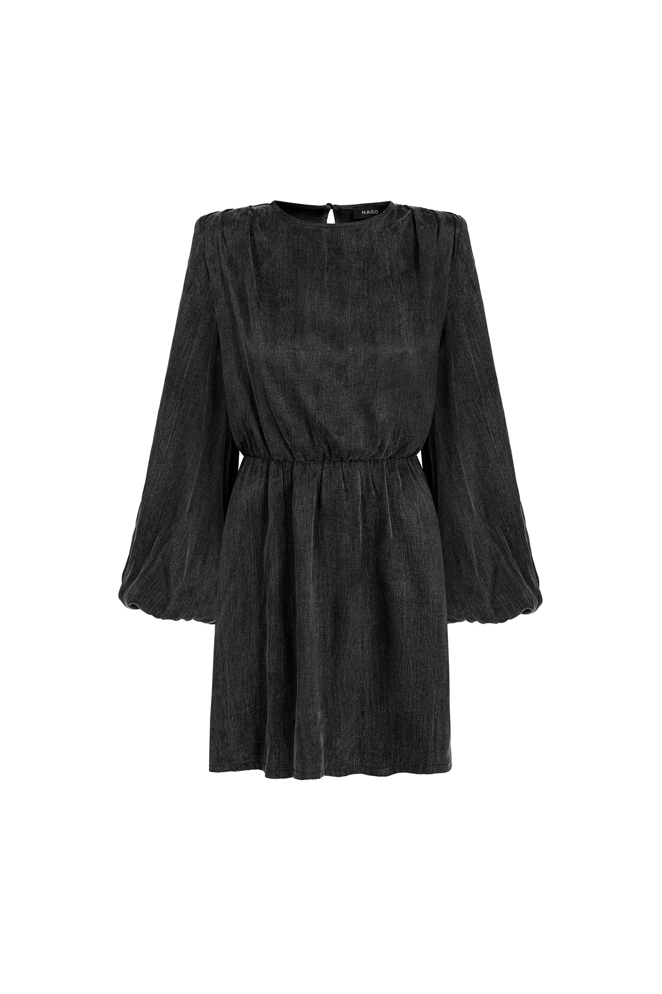 Sukienka z wiskozy i lyocellu / 03 / 26 / onyx black - Image 7