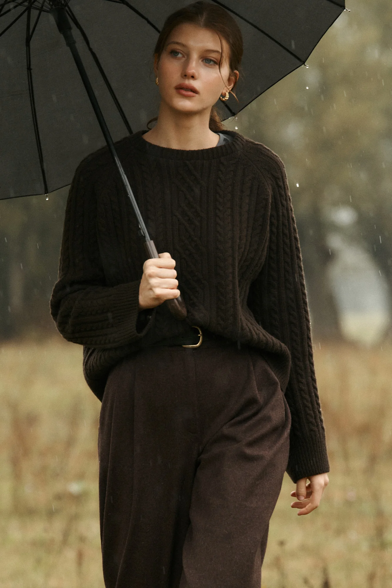 Sweter z wełny / 16 / 19 / dark wood - Image 3