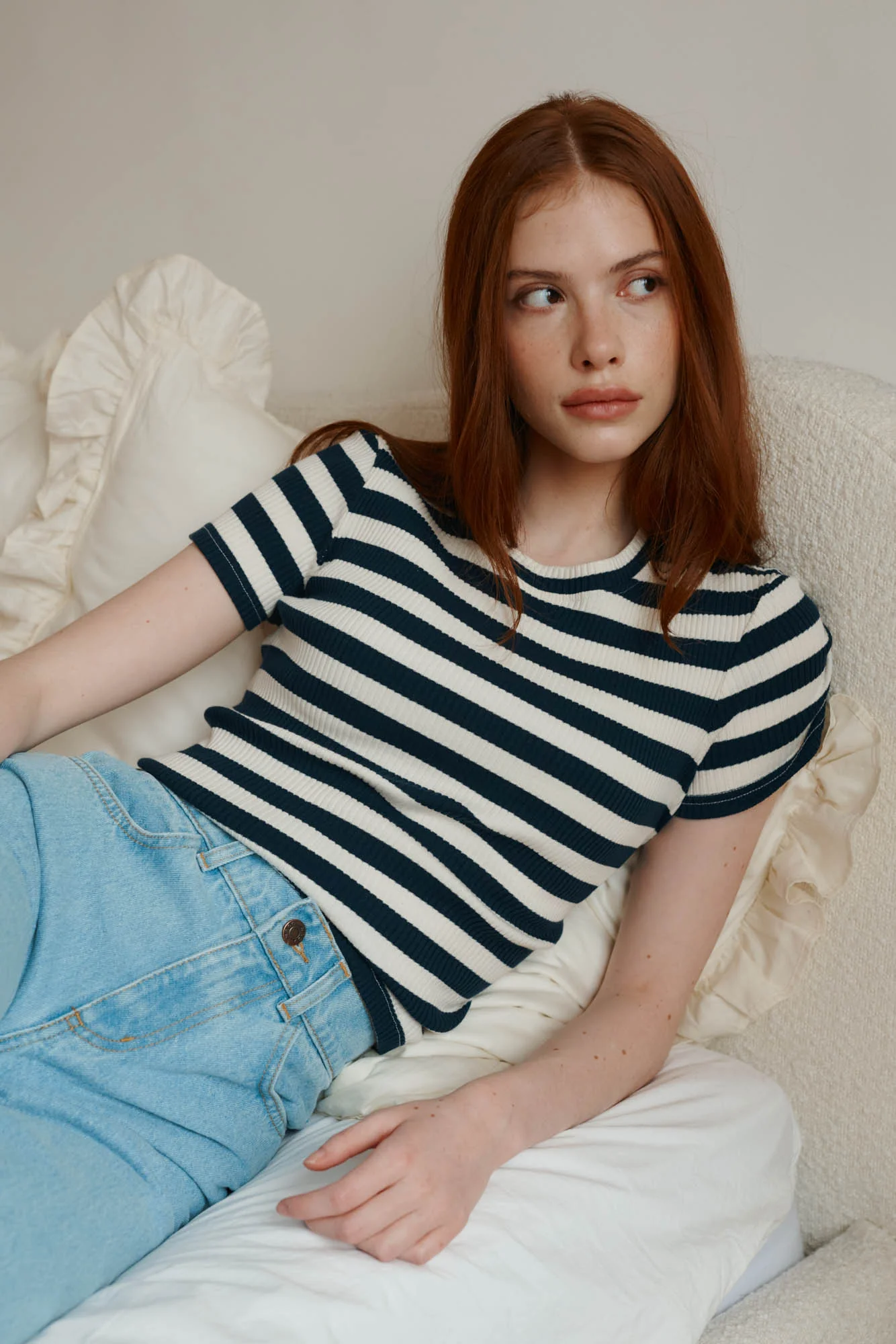 T-shirt z bawełny / 13 / 04 / navy stripes - Image 3