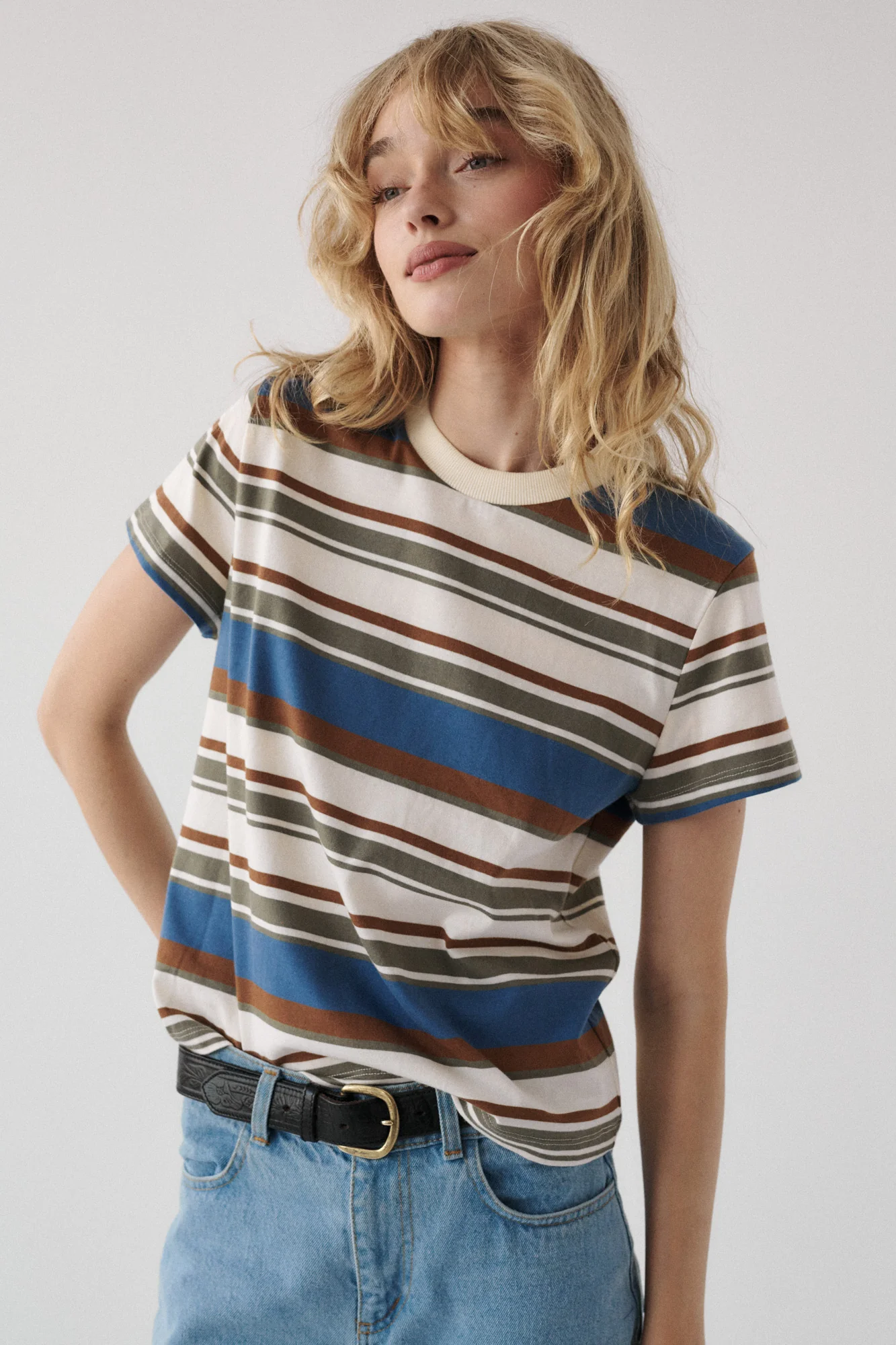 T-shirt z bawełny / 13 / 29 / retro stripes - Image 3