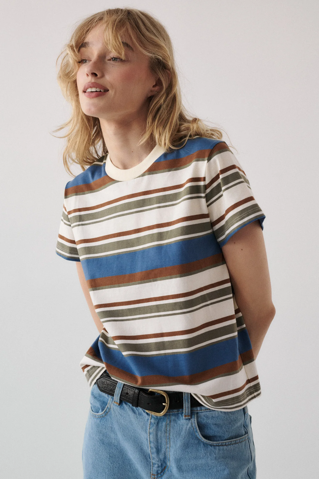 T-shirt z bawełny / 13 / 29 / retro stripes - Image 4