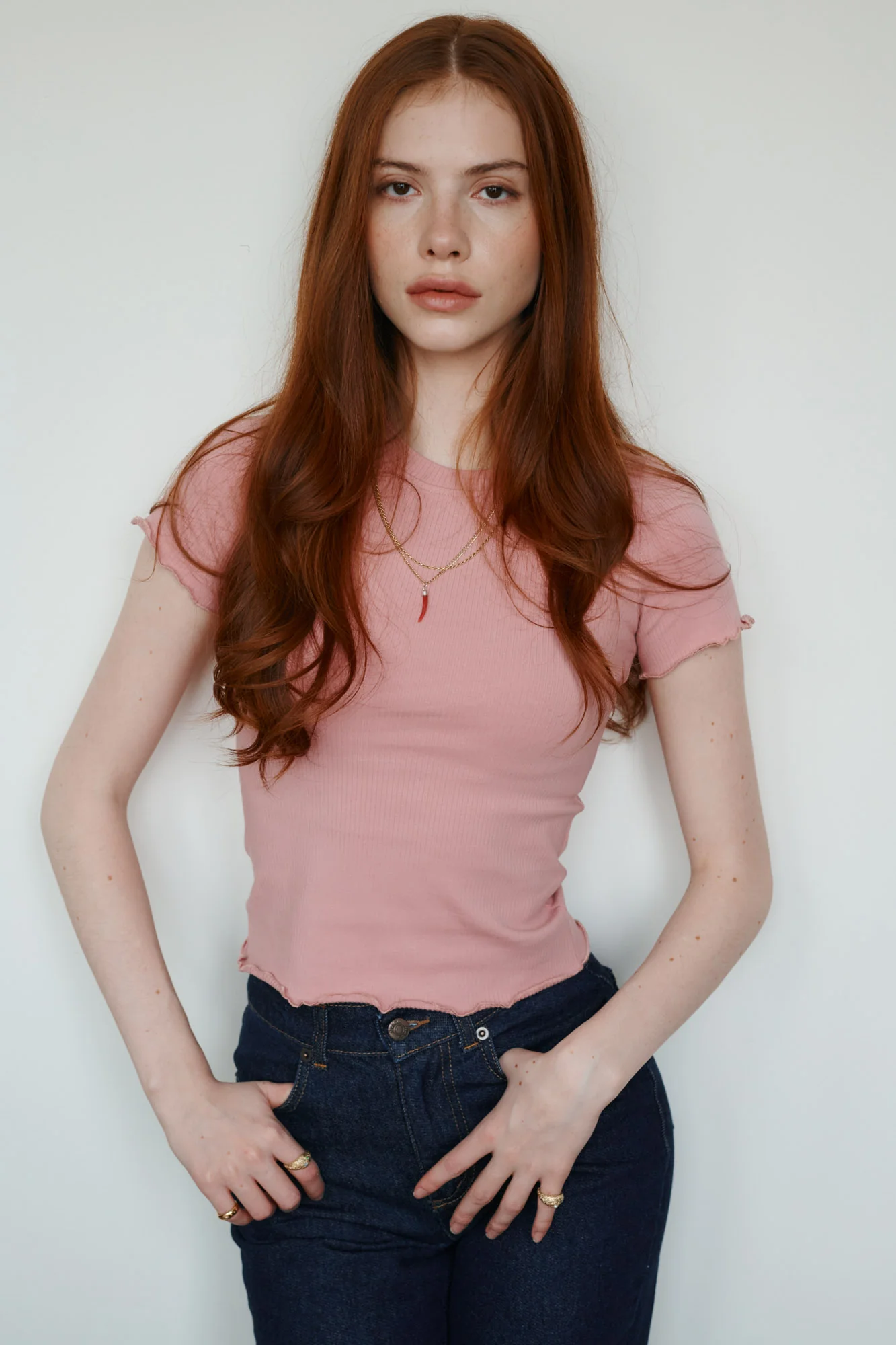 T-shirt z bawełny organicznej / 13 / 25 / raspberry shake