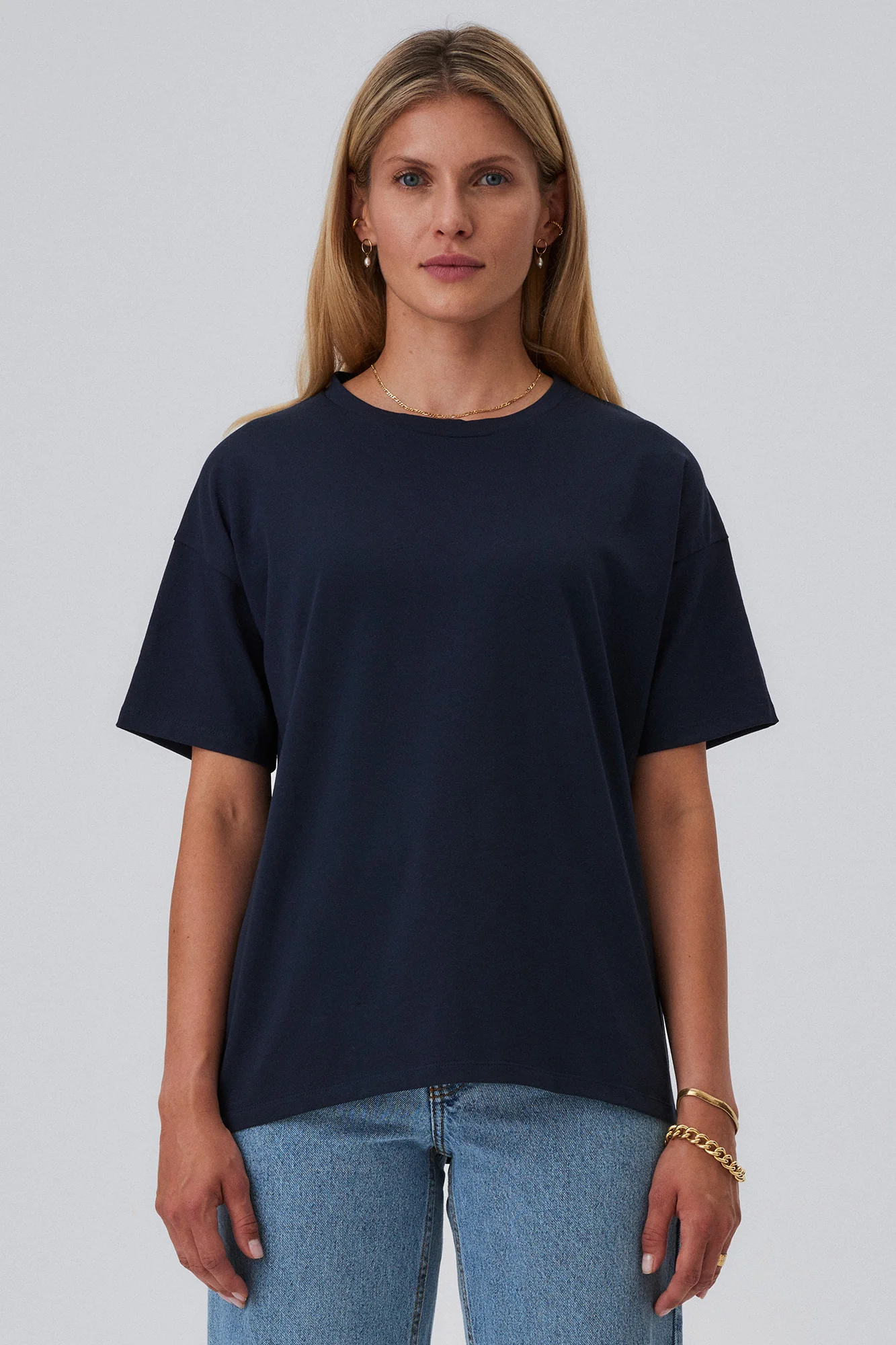 T-shirt z bawełny organicznej / 13 / 27 / night blue - Image 4